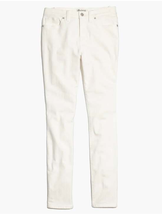 Madewell Denim - Madewell 9" High-Rise Skinny Jeans in Pure White